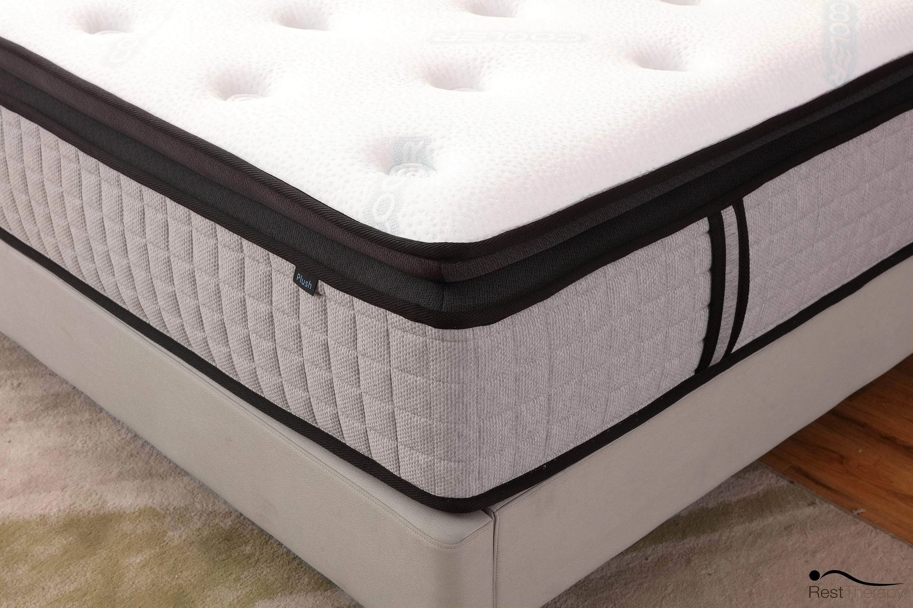 14 Inch Euphoria Cooling Pillow Top Plush Hybrid Pocket Coil Mattress with Cool Gel Memory Foam - Available in 2 Sizes