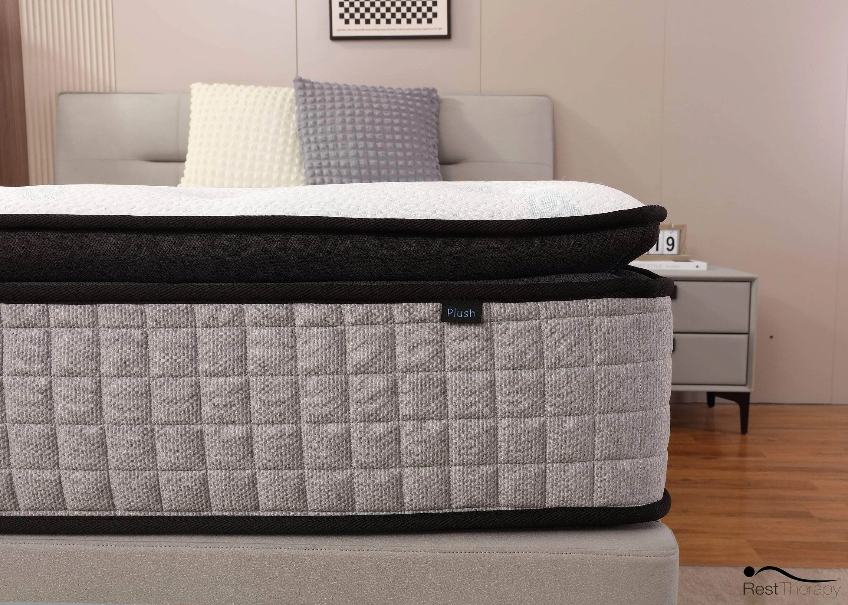 14 Inch Euphoria Cooling Pillow Top Plush Hybrid Pocket Coil Mattress with Cool Gel Memory Foam - Available in 2 Sizes