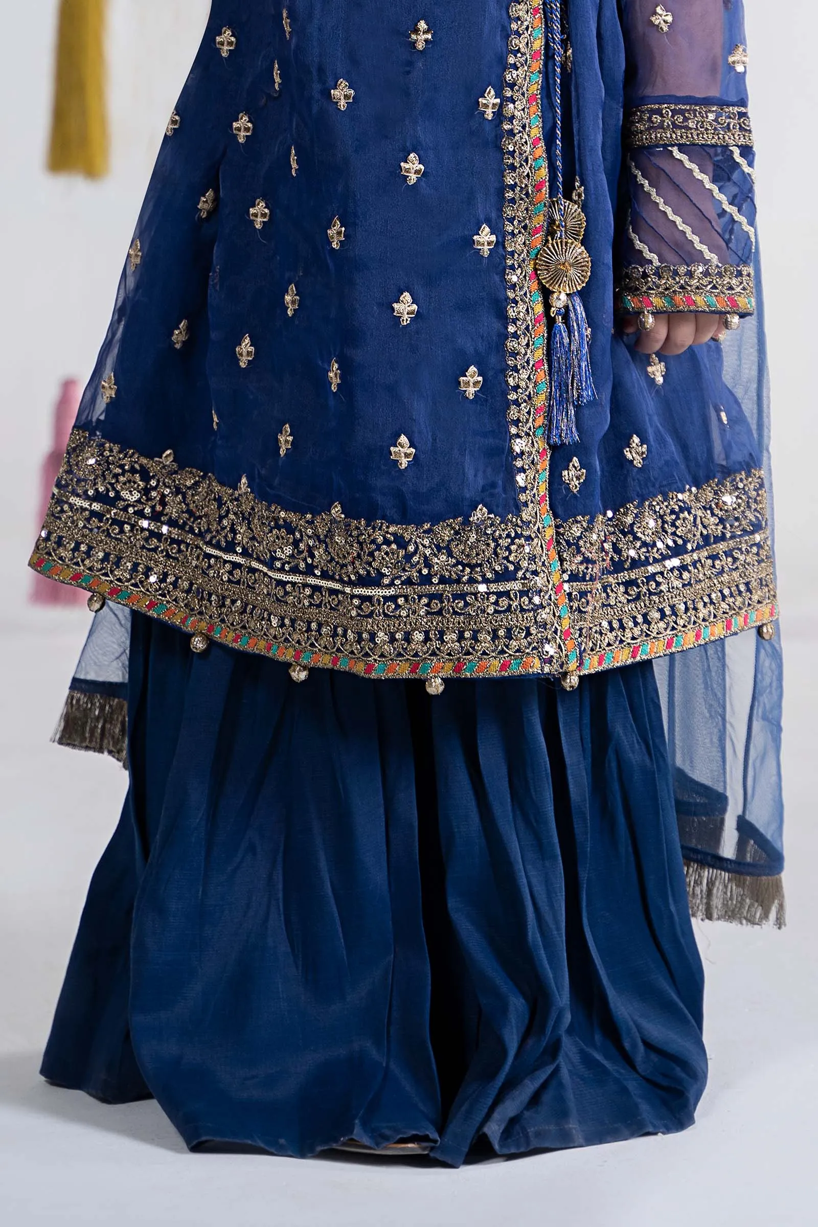 3 Piece Embroidered Organza Suit | MKS-EA24-15