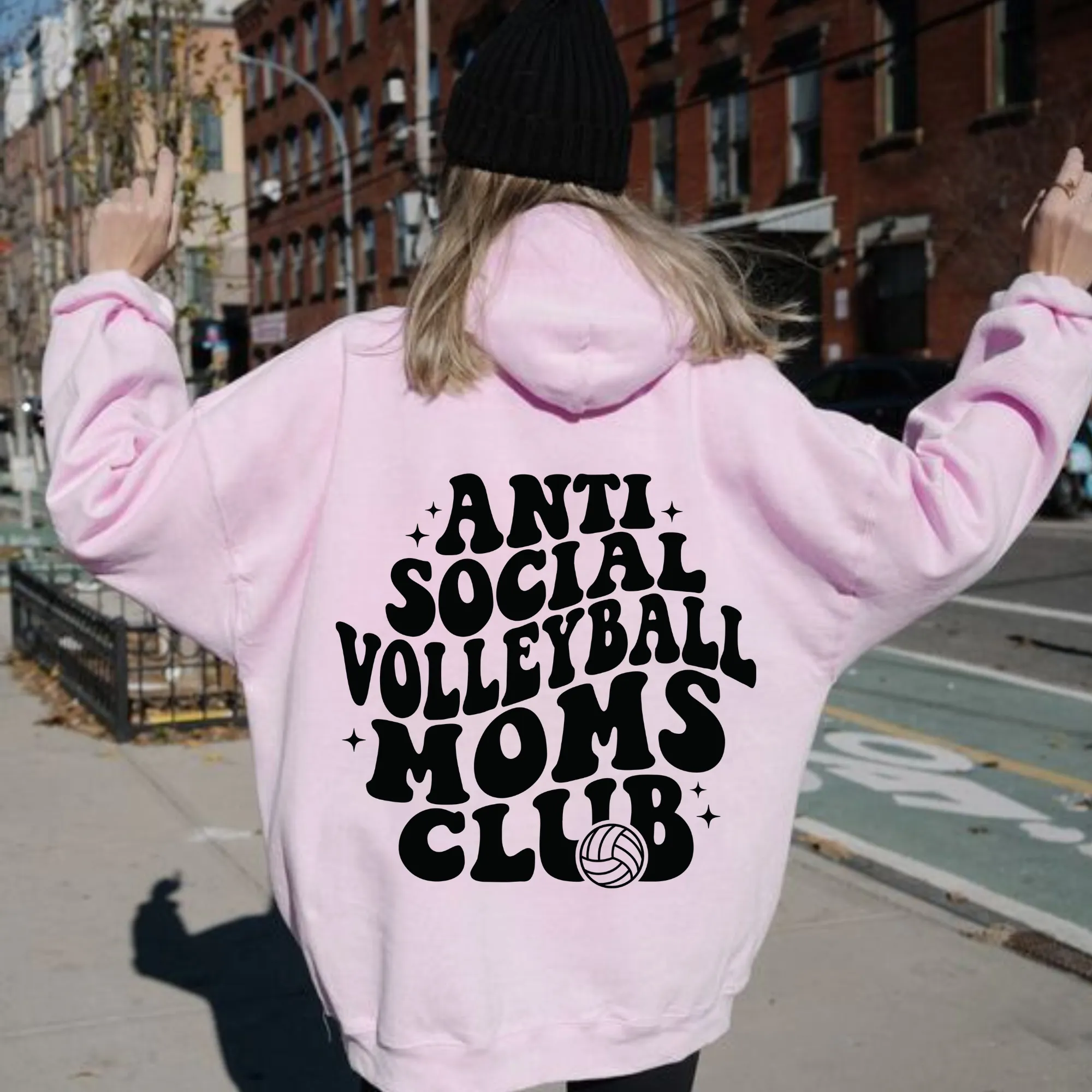 Antisocial Volleyball Moms Club Hoodie