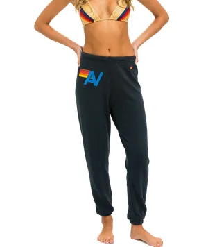 Aviator Nation Women Logo Stitch Sweatpants Charcoal