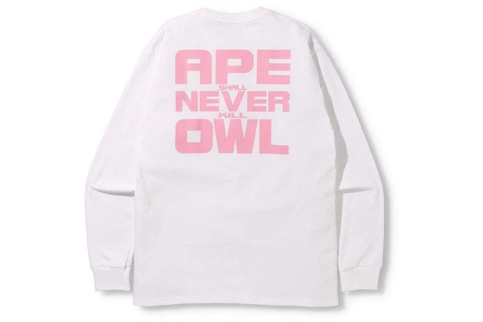 BAPE X OVO LONG SLEEVE PINK