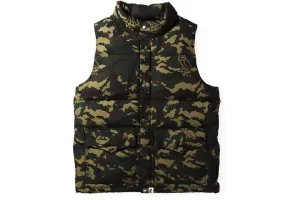 BAPE X OVO WOODLAND CAMO DOWN VEST GREEN