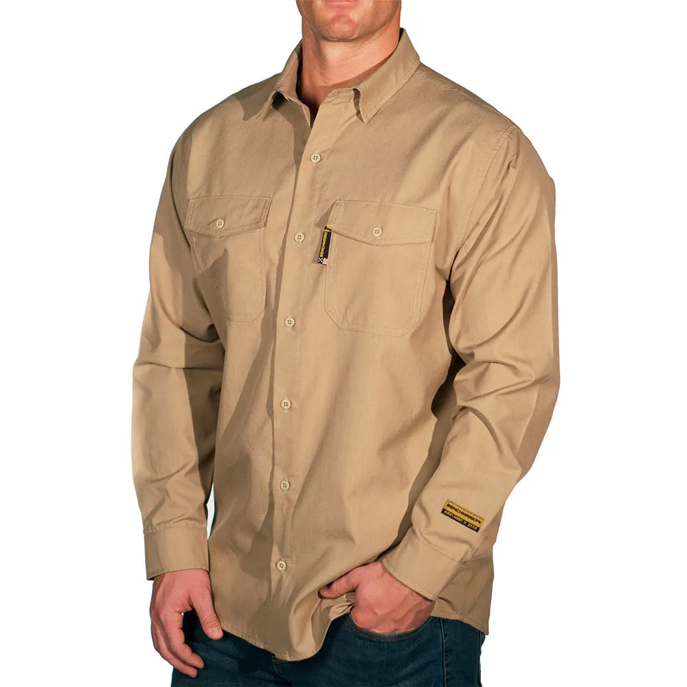 Big and Tall "Silver Bullet" FR Button-up Shirt