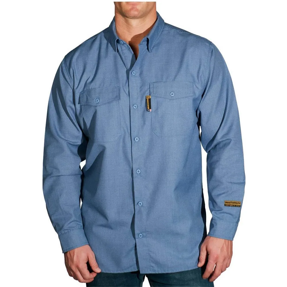 Big and Tall "Silver Bullet" FR Button-up Shirt