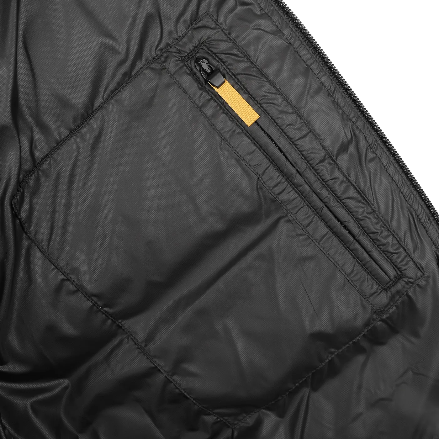 Black Nylon Ripstop Down Padded Budd Jacket