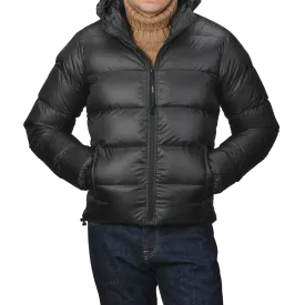 Black Nylon Ripstop Down Padded Budd Jacket