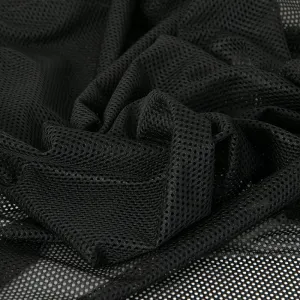 Black Poly Punctured Mesh 2032