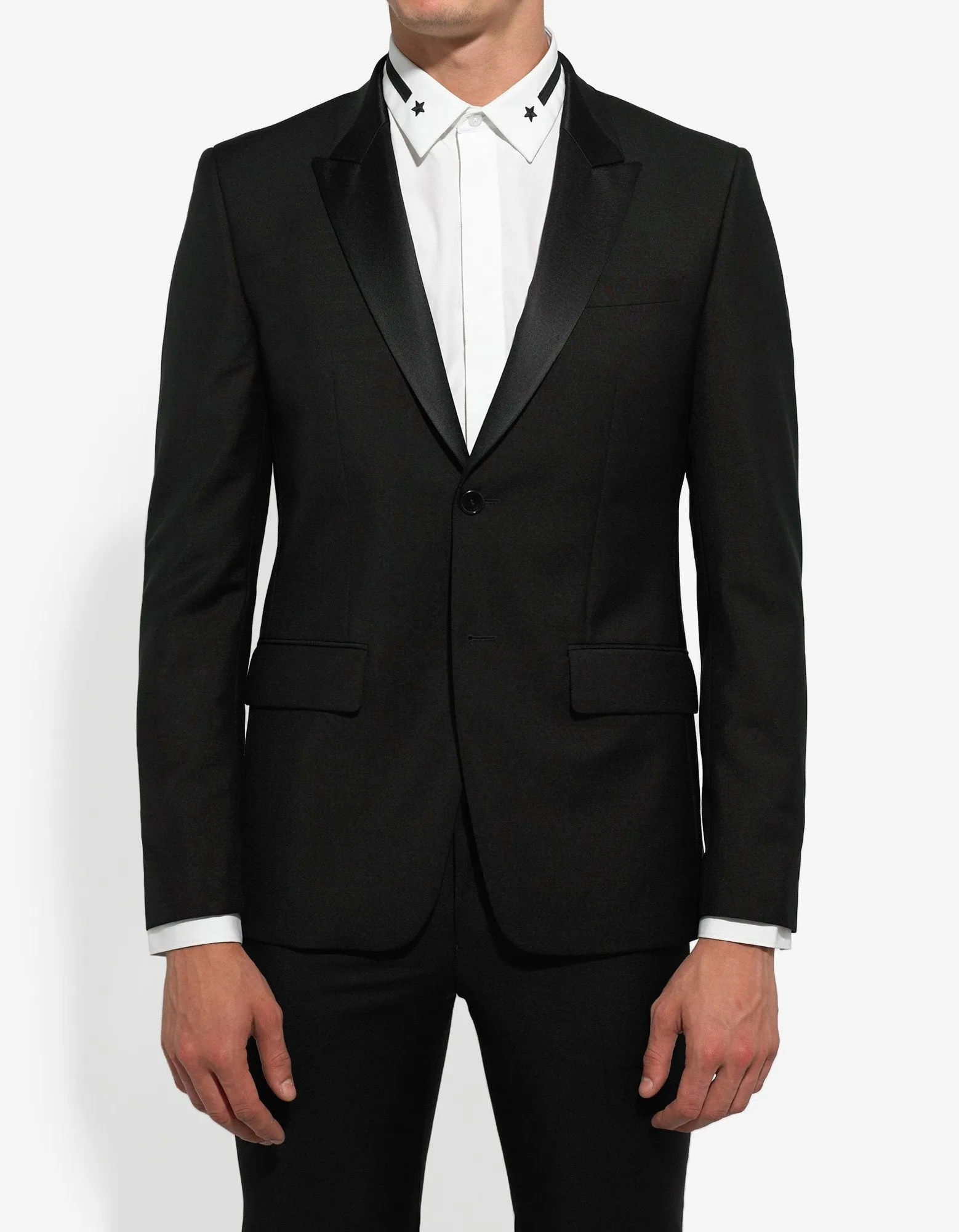 Black Suit with Silk Trim