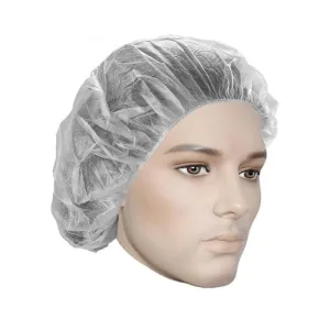 Bouffant Caps, Non-Woven, Polypropylene, 21", White (pack of 100)