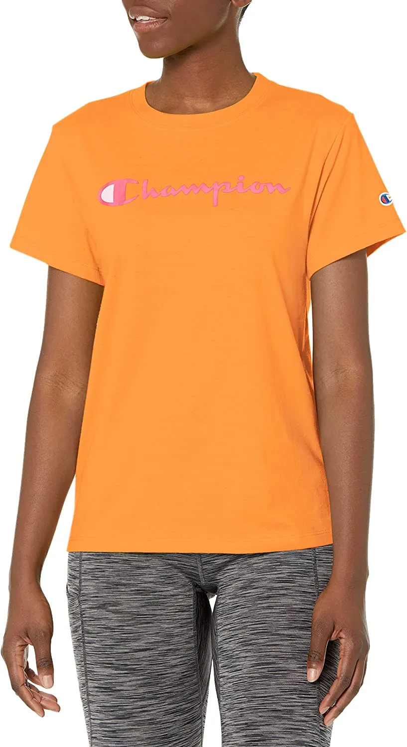 Champion Women's Script Logo Classic T-Shirt T-Shirt