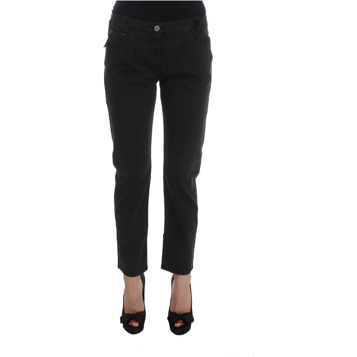 Costume National Chic Black Regular Fit Denim Jeans