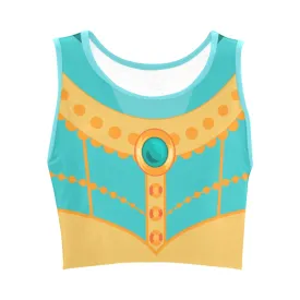 Disney Aladdin Jasmine Women's Athletic Crop Top