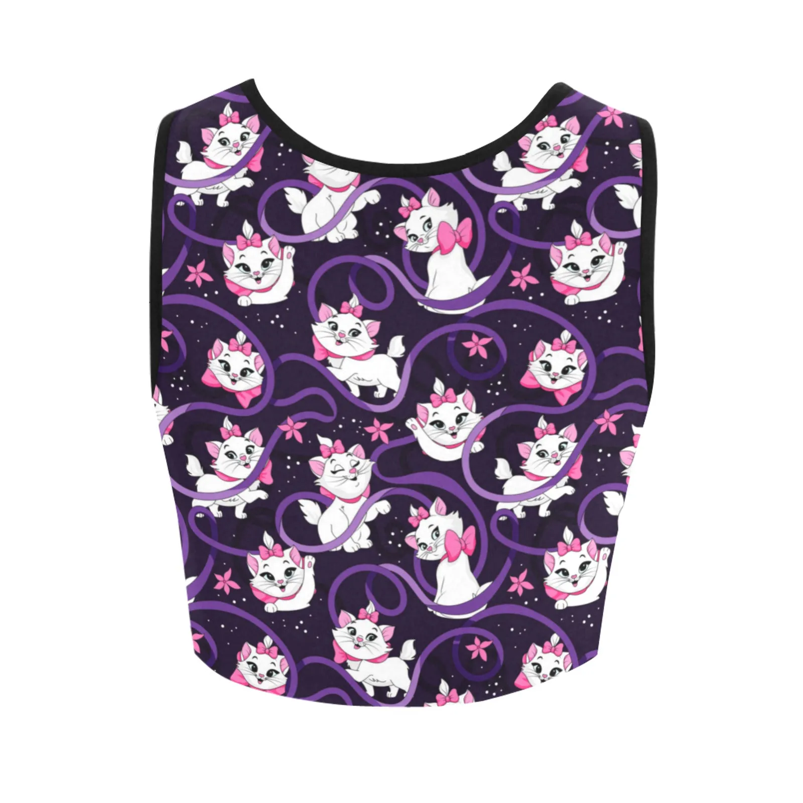 Disney Aristocats Marie Because I'm A Lady Women's Athletic Crop Top