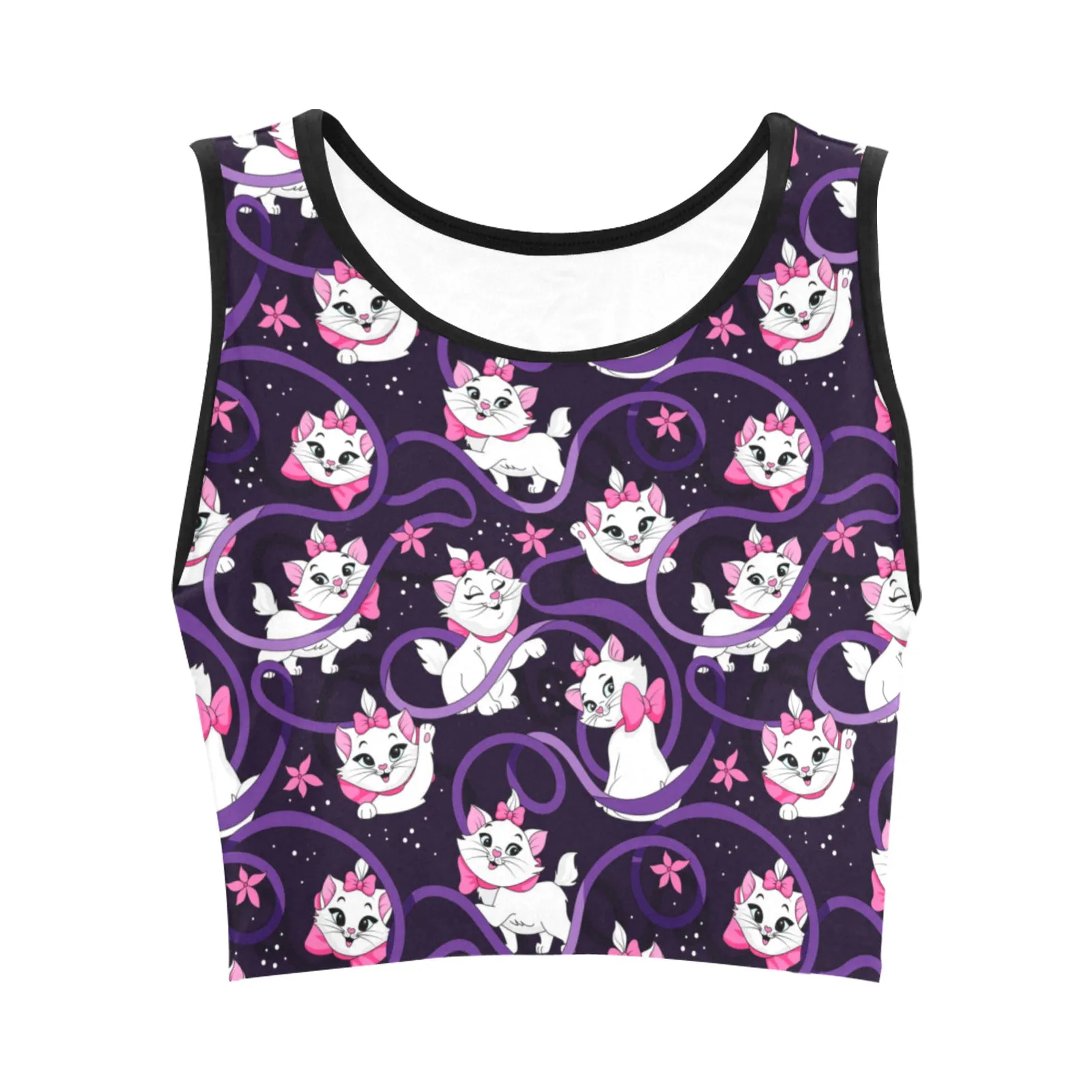 Disney Aristocats Marie Because I'm A Lady Women's Athletic Crop Top