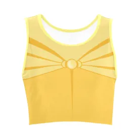 Disney Beauty And The Beast Belle Women's Athletic Crop Top