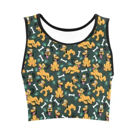 Disney Pluto Life Is Better With A Dog Women's Crop Top