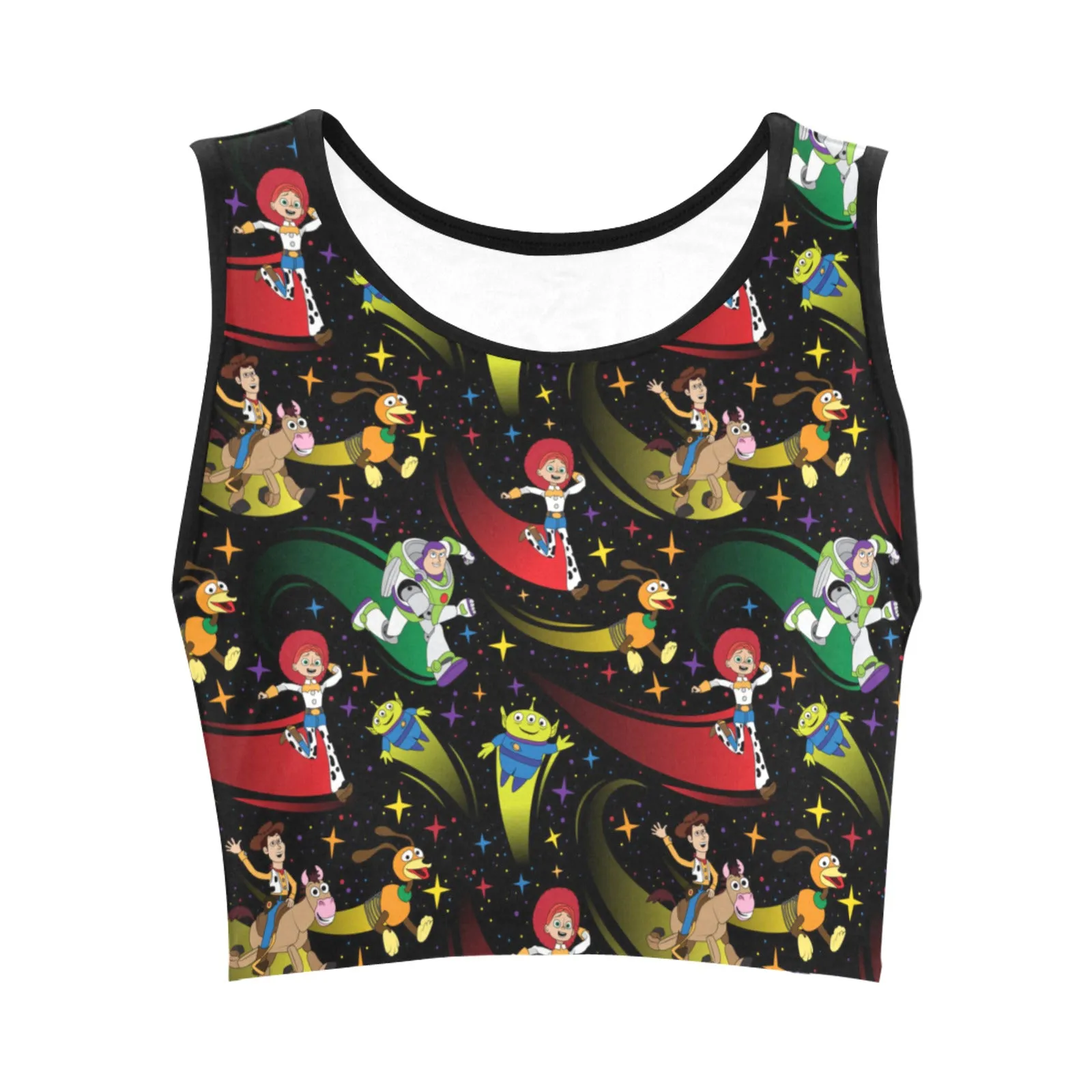 Disney Toy Story Roundup Friends Women's Athletic Crop Top