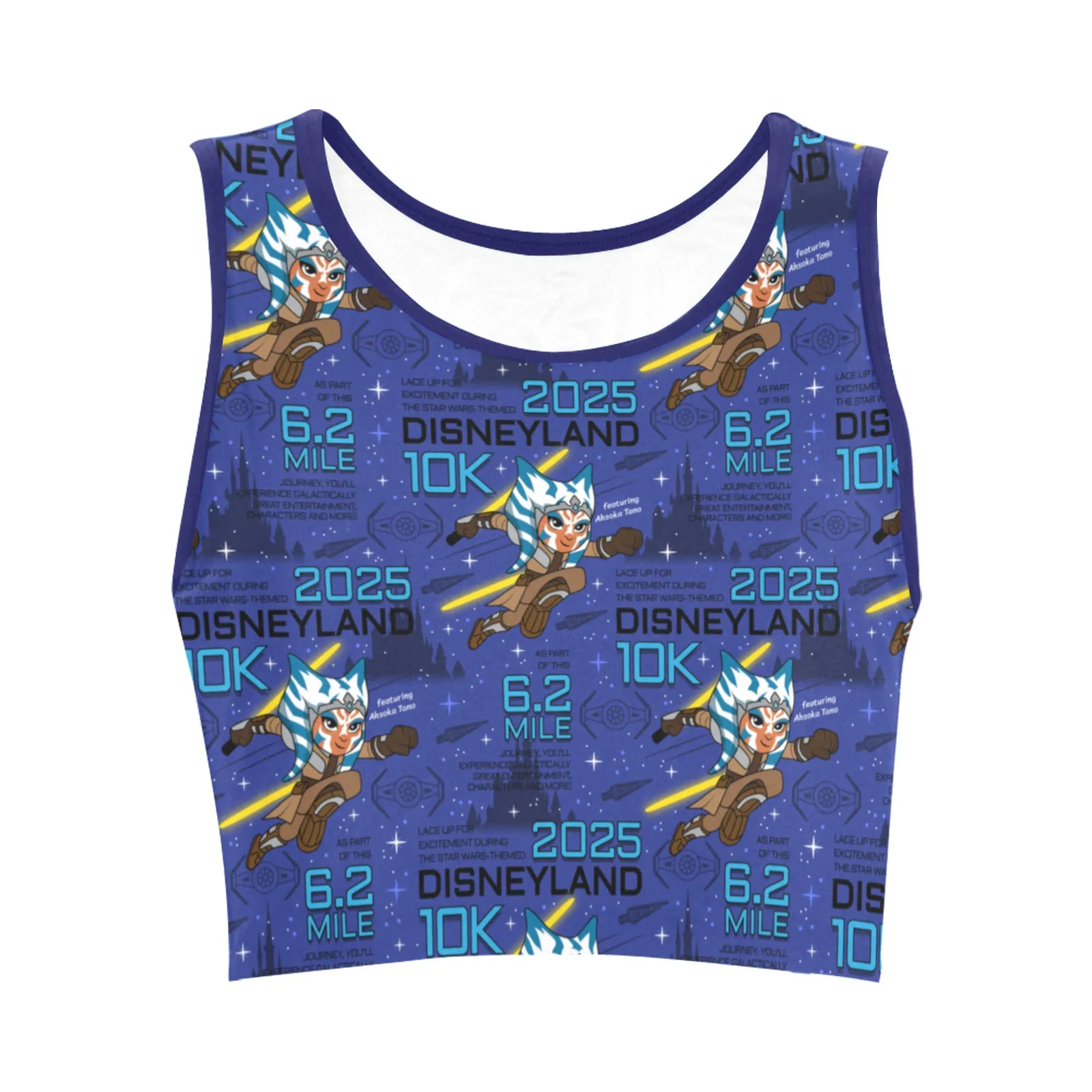 Disneyland 10K Women's Athletic Crop Top