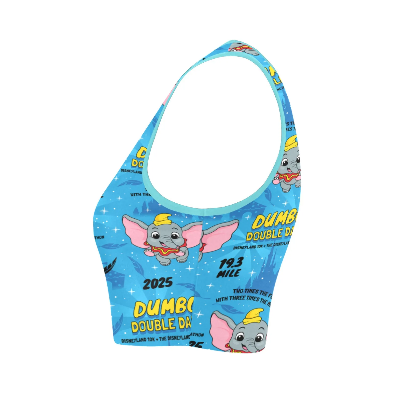 Disneyland Dumbo Double Dare Women's Athletic Crop Top