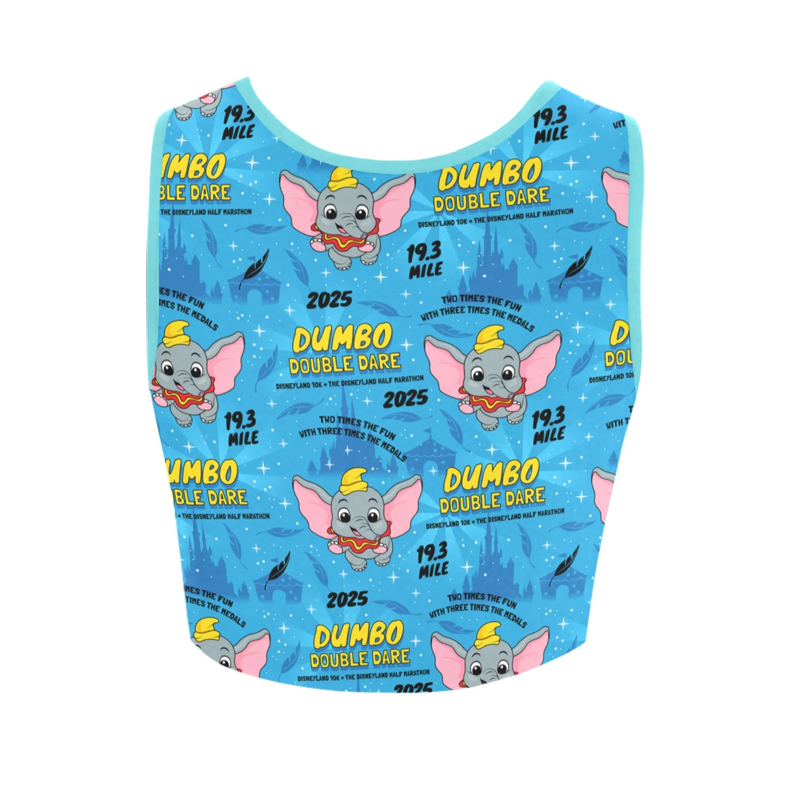 Disneyland Dumbo Double Dare Women's Athletic Crop Top