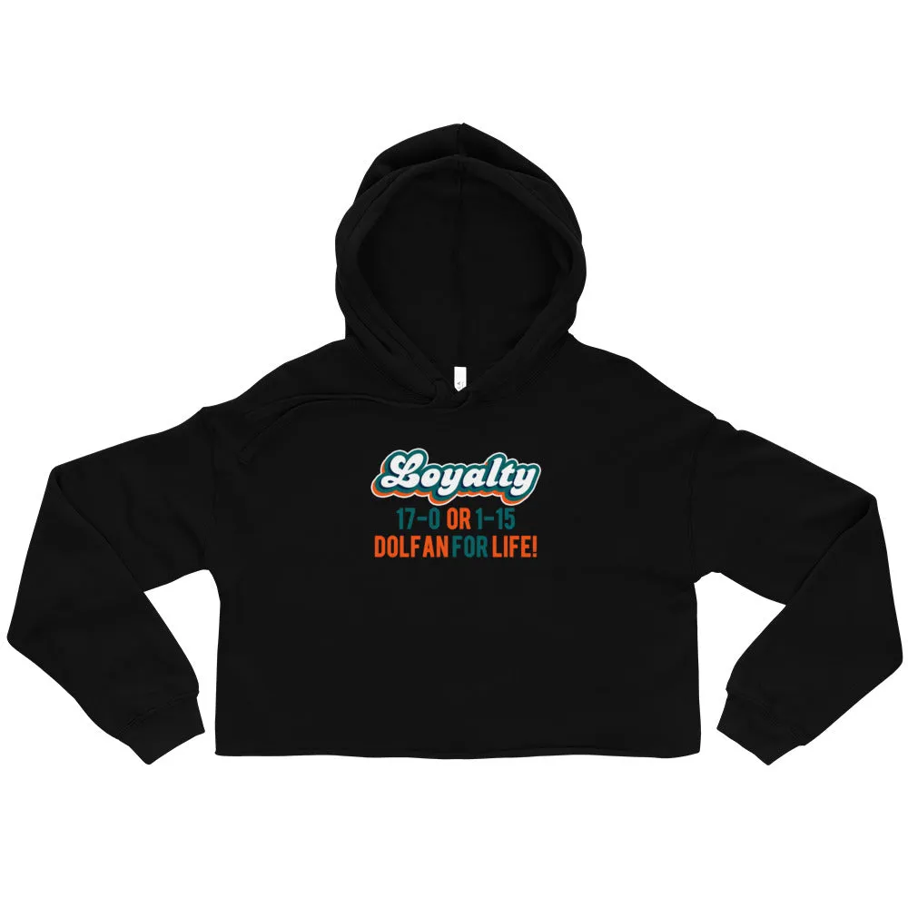 Dolfan Loyalty Crop Hoodie for Women