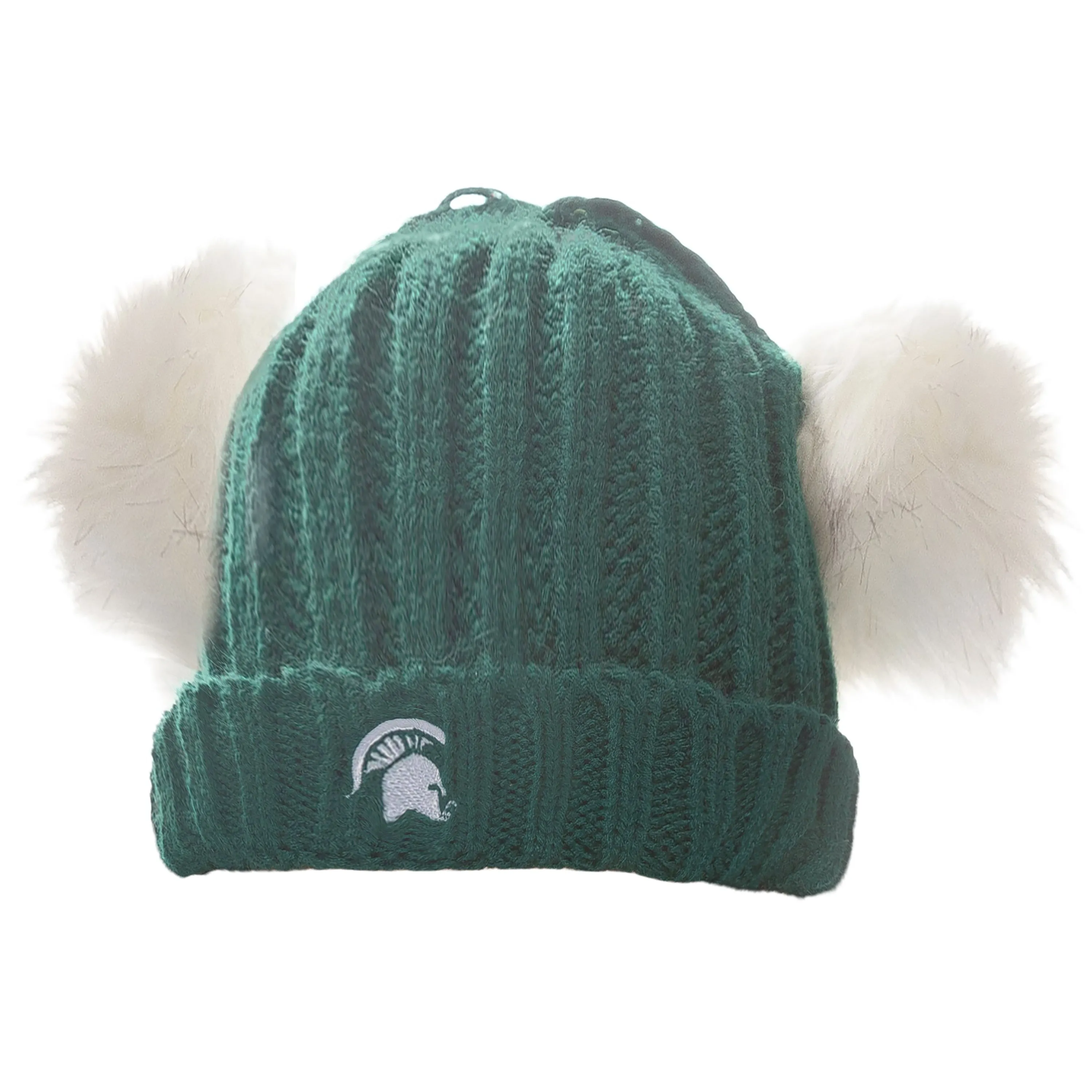 Double-Pom Knit Youth Hat