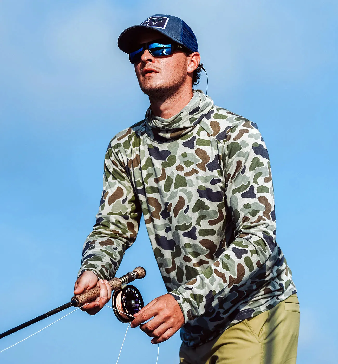 Free Fly Men's Bamboo Lightweight Long Sleeve in Camo