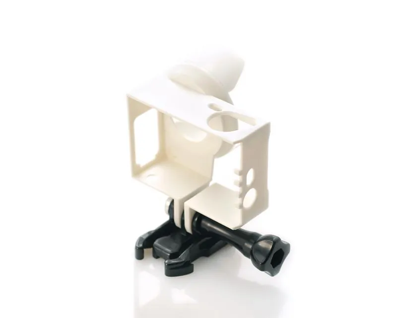 GoPro Lens Hood Housing Frame Mount for Hero 3 / 3  / 4 Camera - White