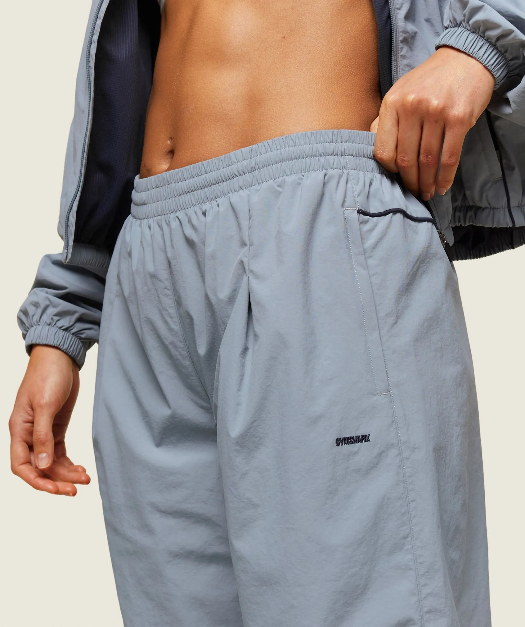 Gymshark everywear Retro Track Pants - Denim Grey/Heavy Blue