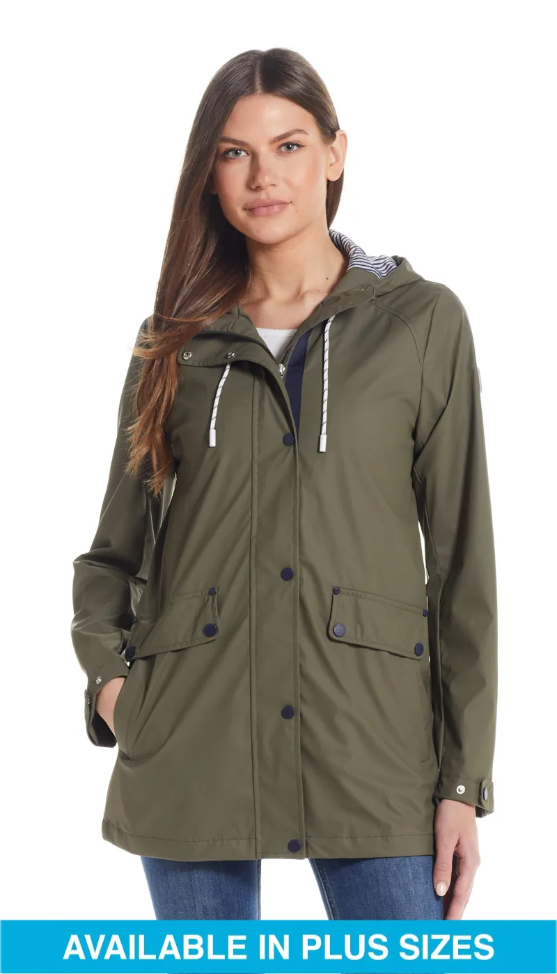 HOODED RAIN SLICKER