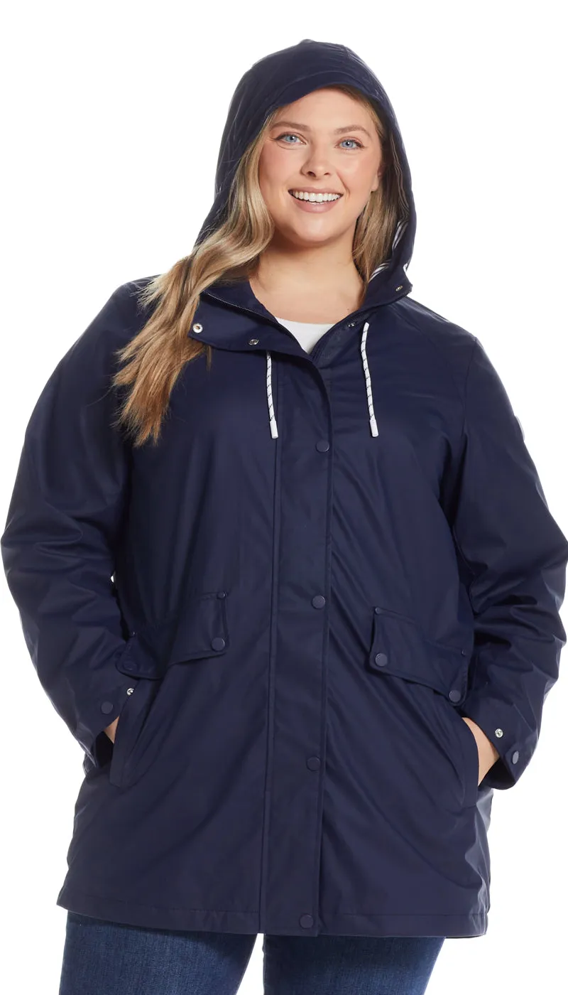 HOODED RAIN SLICKER