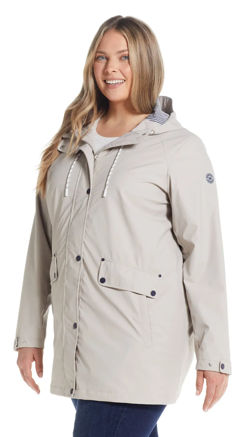 HOODED RAIN SLICKER