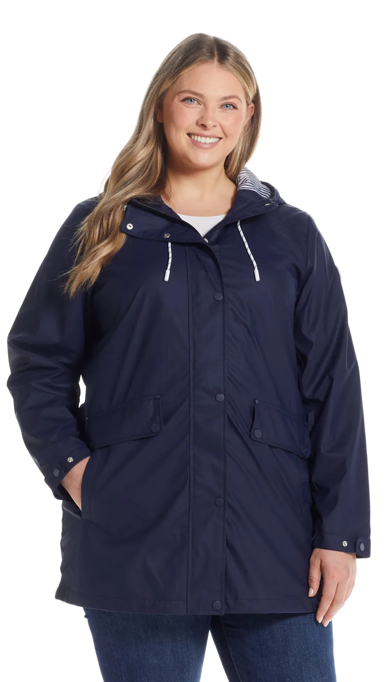 HOODED RAIN SLICKER