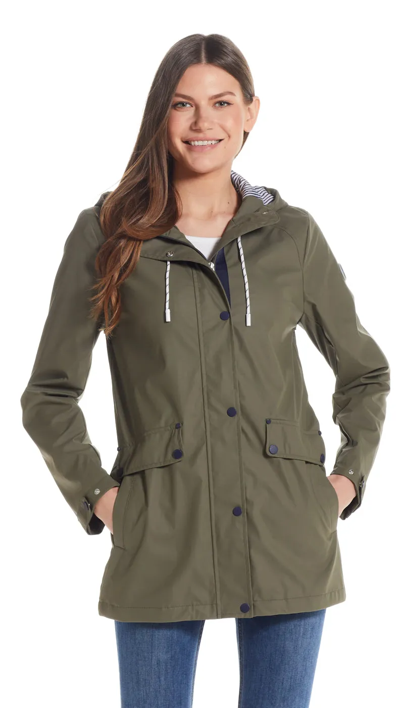 HOODED RAIN SLICKER