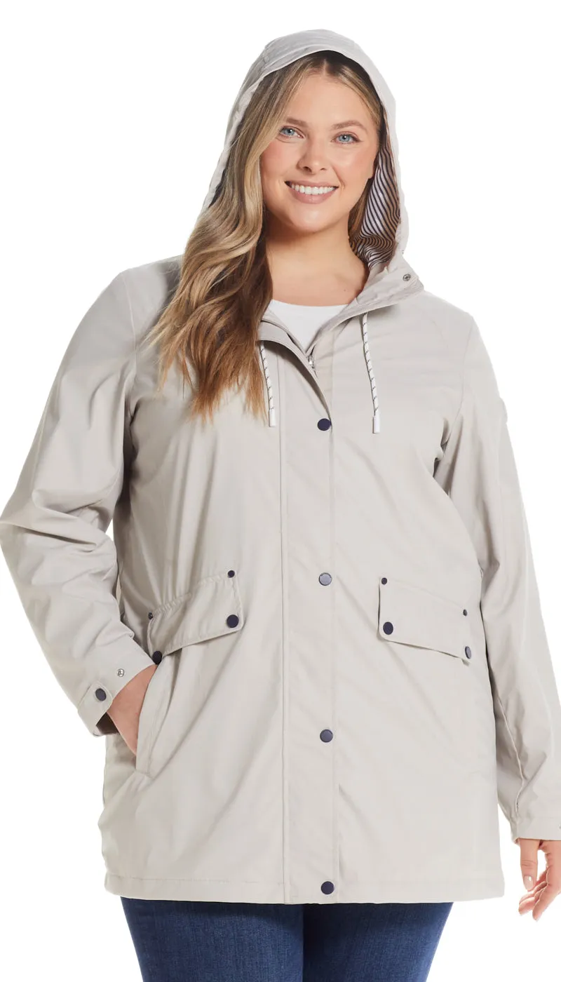 HOODED RAIN SLICKER