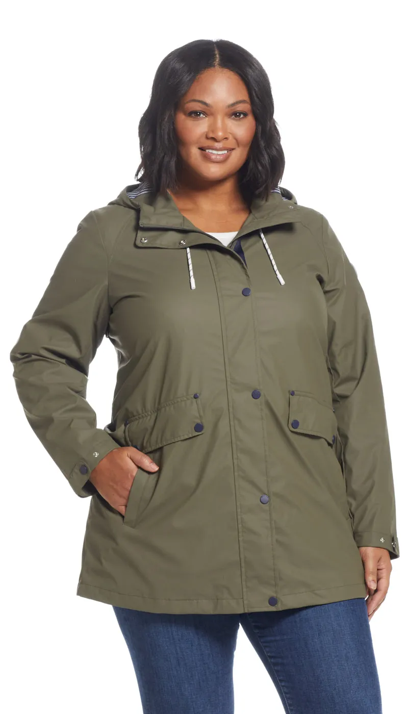 HOODED RAIN SLICKER