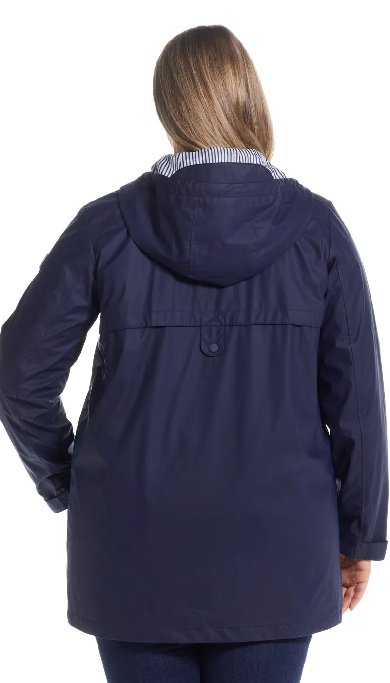 HOODED RAIN SLICKER