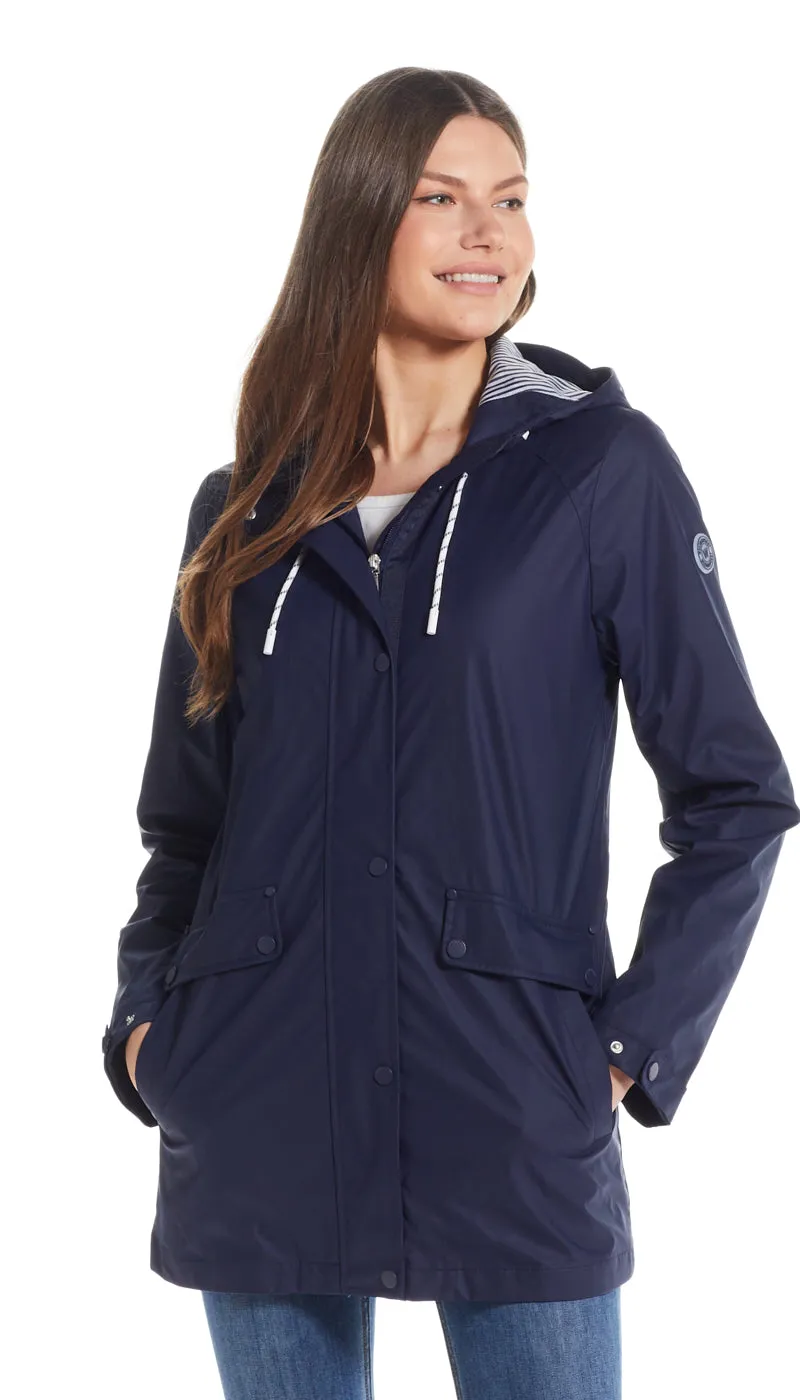 HOODED RAIN SLICKER