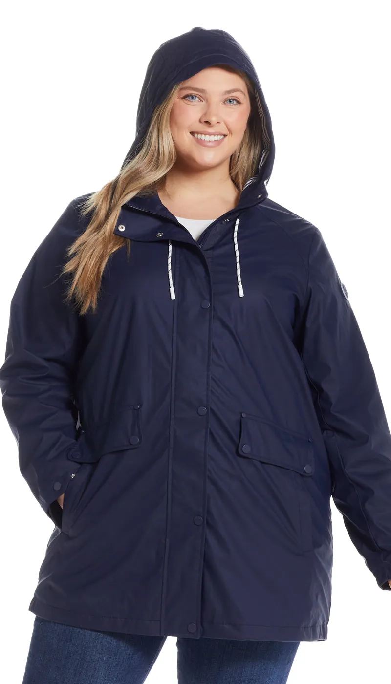 HOODED RAIN SLICKER