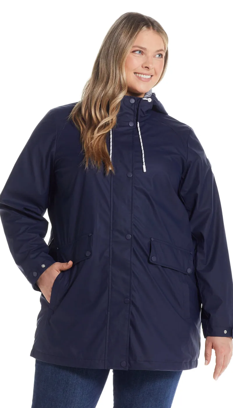 HOODED RAIN SLICKER