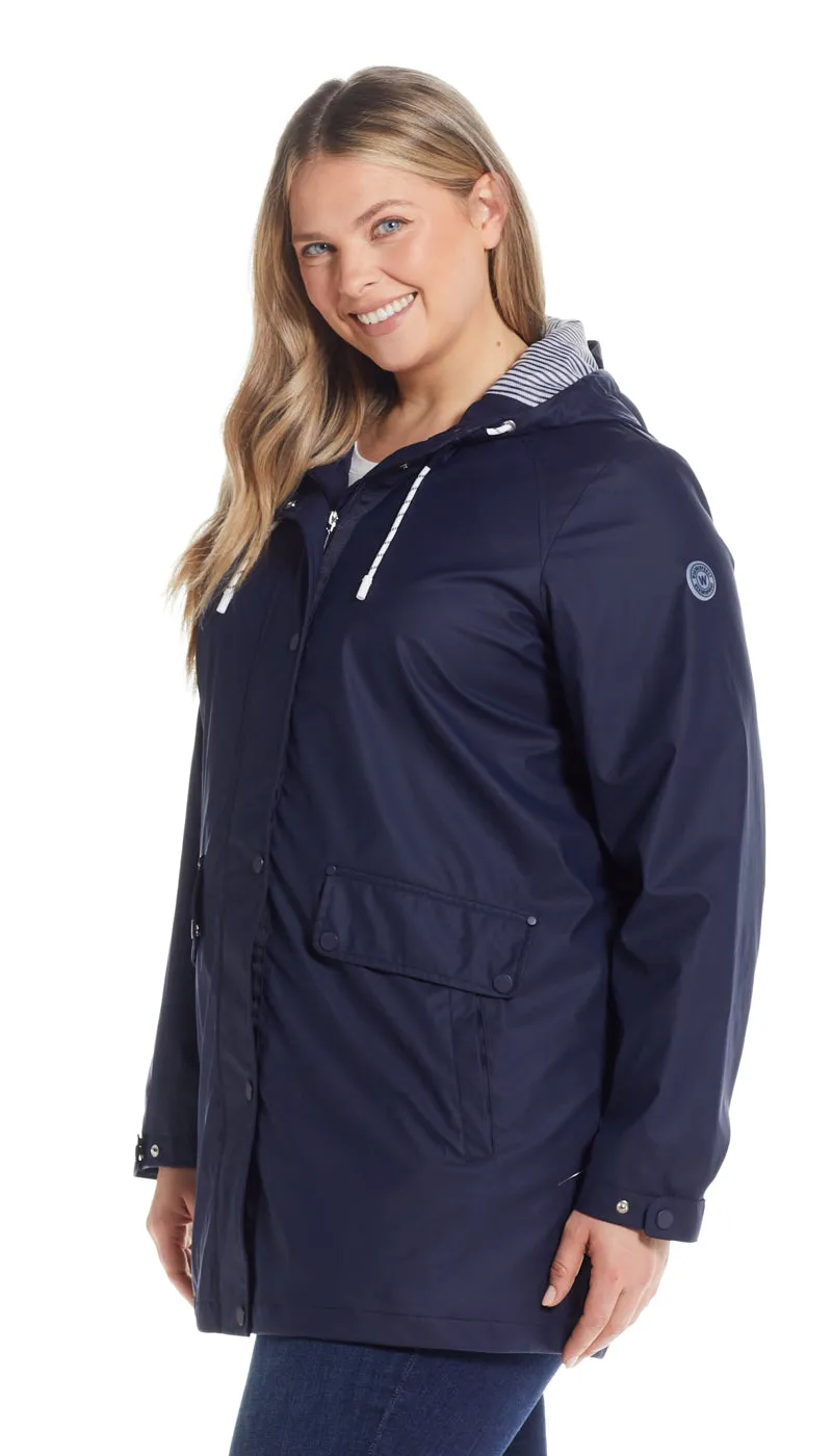 HOODED RAIN SLICKER