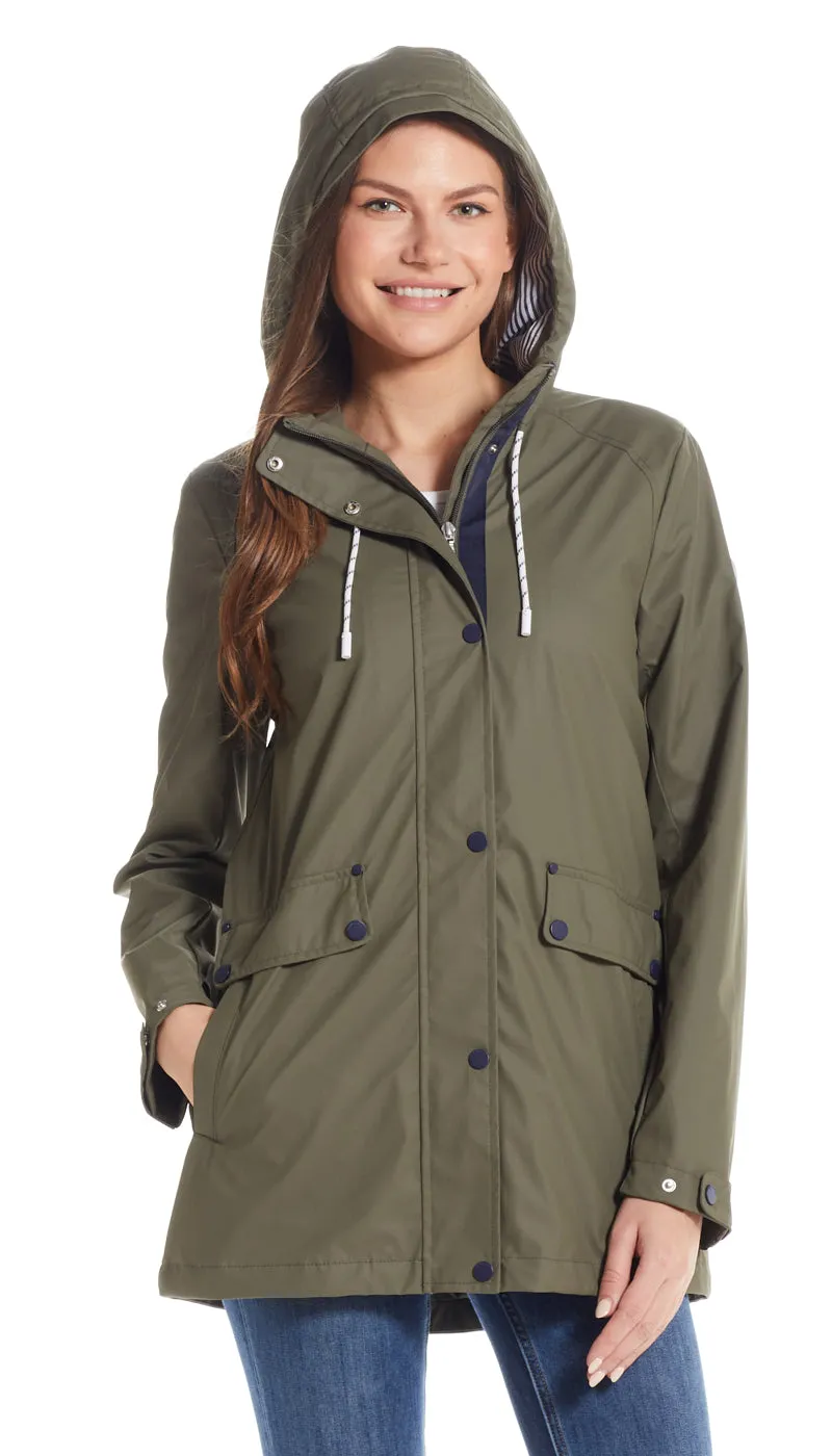 HOODED RAIN SLICKER