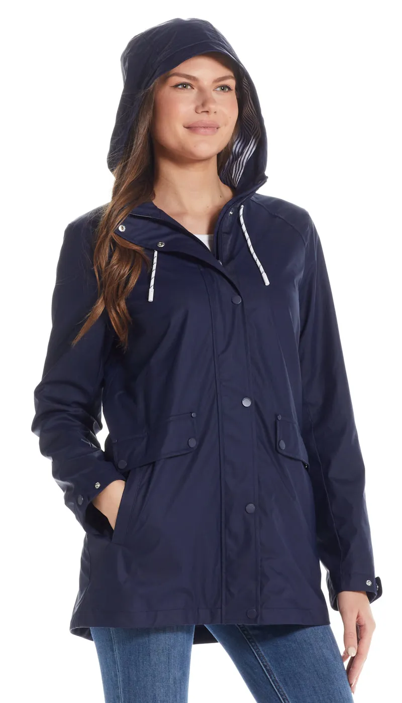 HOODED RAIN SLICKER