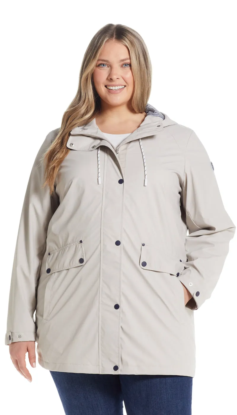 HOODED RAIN SLICKER