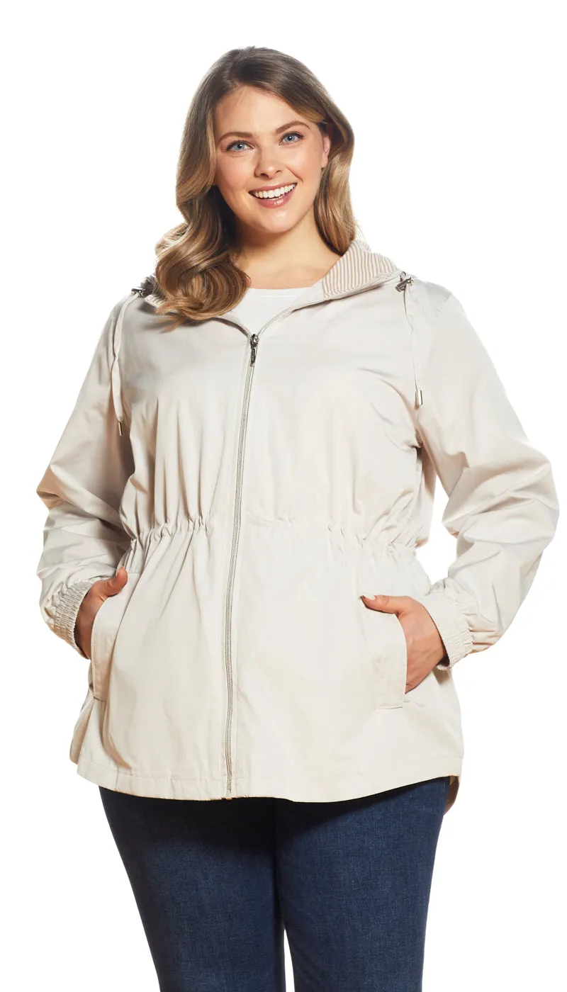 HOODED ZIP FRONT ANORAK