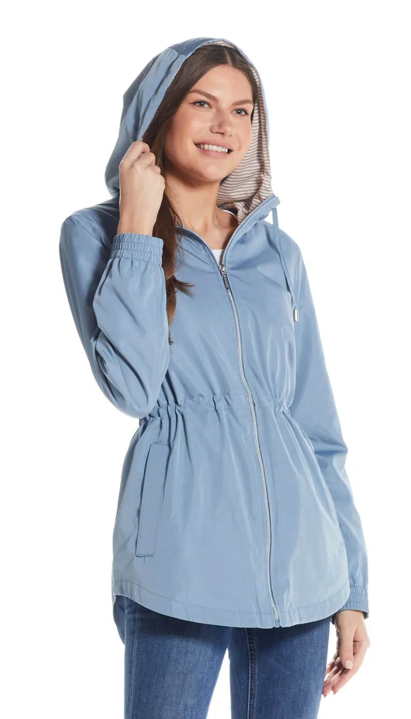 HOODED ZIP FRONT ANORAK