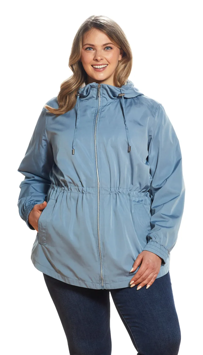 HOODED ZIP FRONT ANORAK