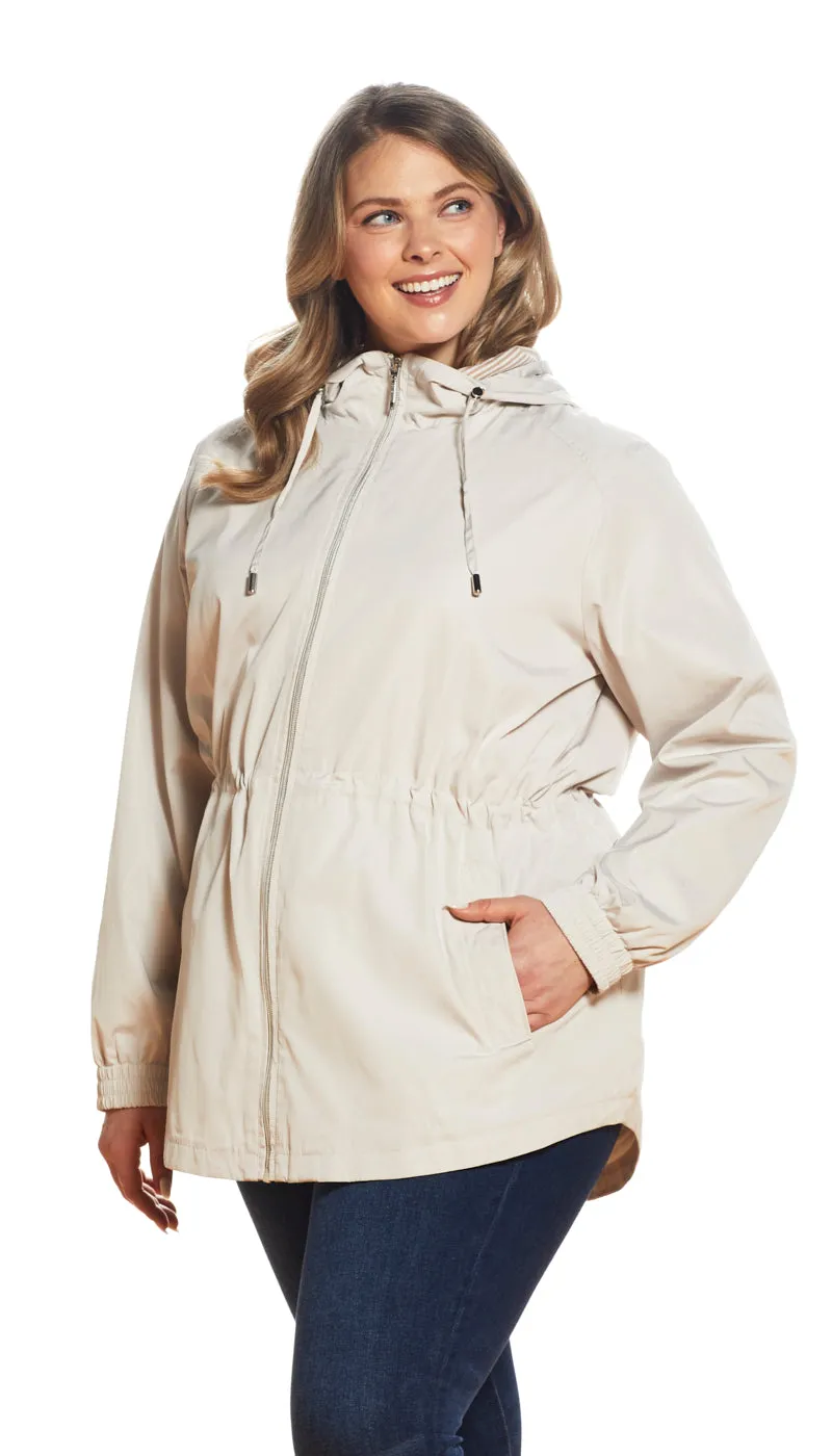 HOODED ZIP FRONT ANORAK