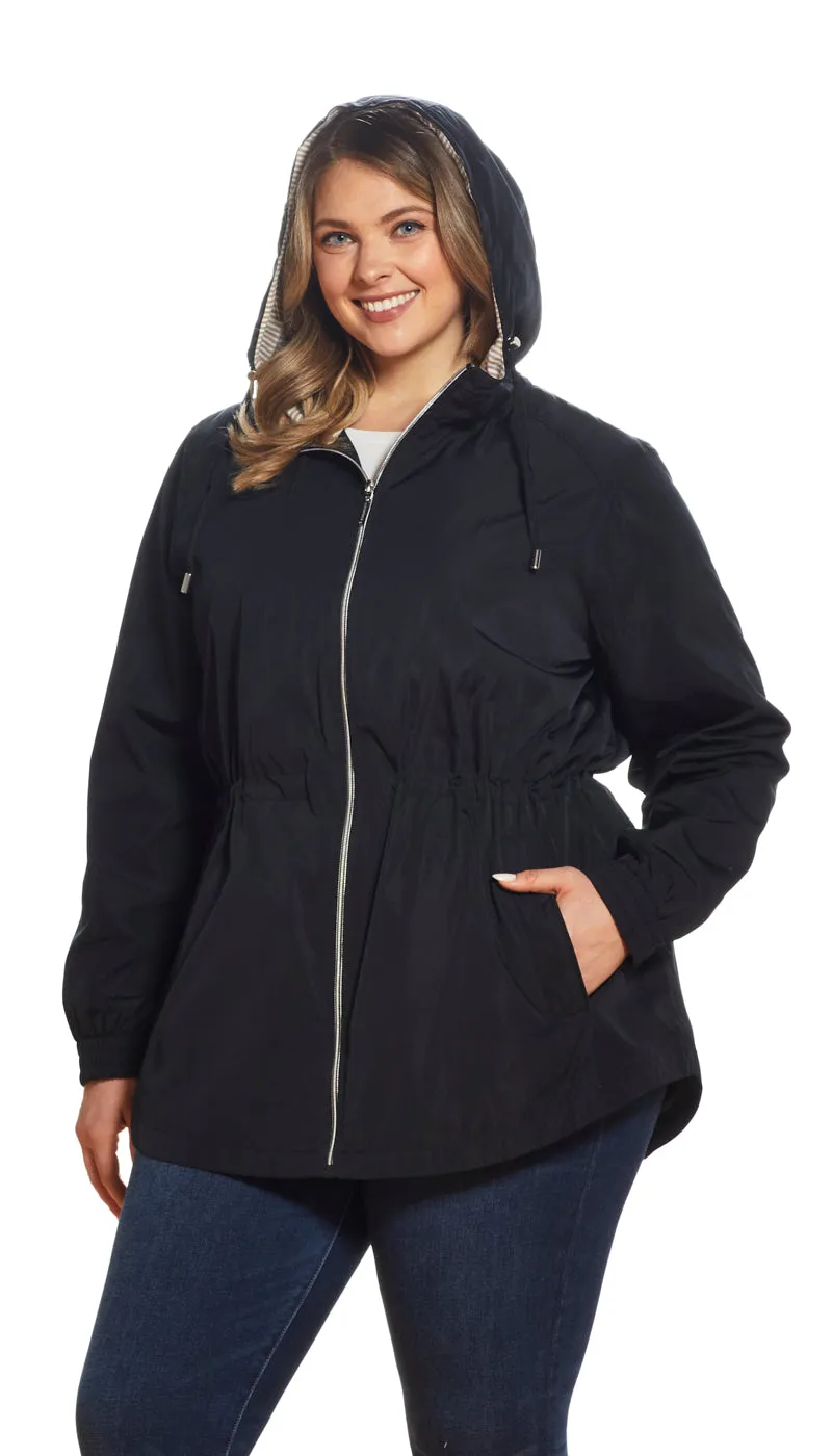 HOODED ZIP FRONT ANORAK